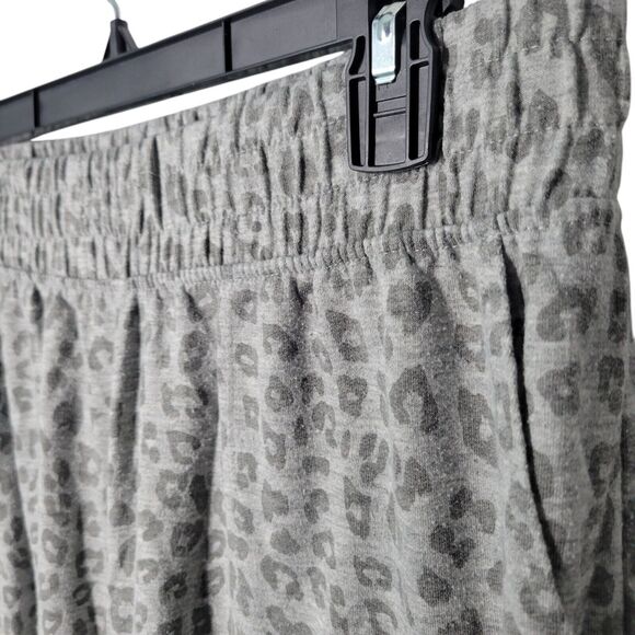 Simple Pleasures Womens Size XL Gray Animal Print Elastic Waist Pull On Lounge - Picture 3 of 11